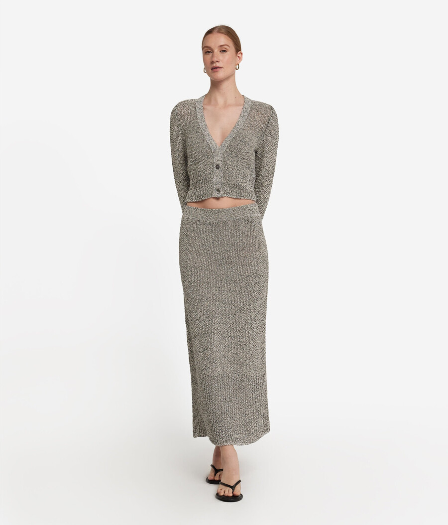 pailletten-strickjacke