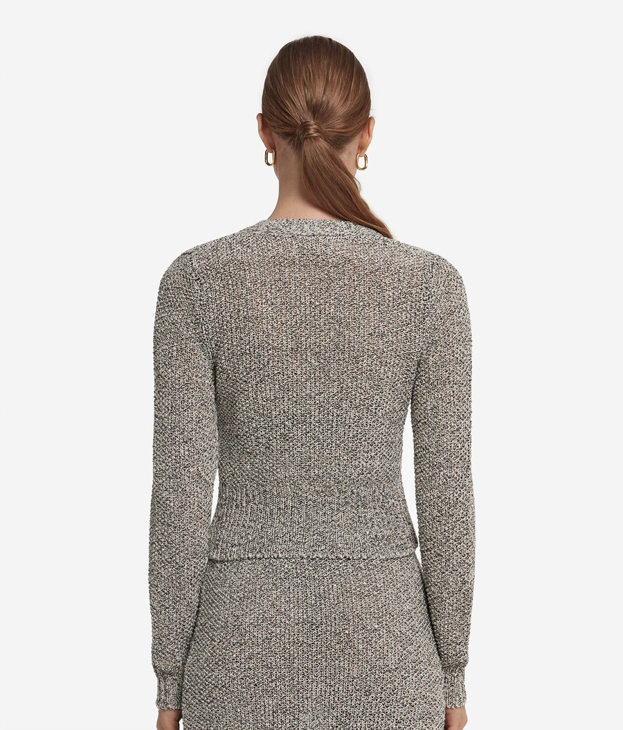 pailletten-strickjacke