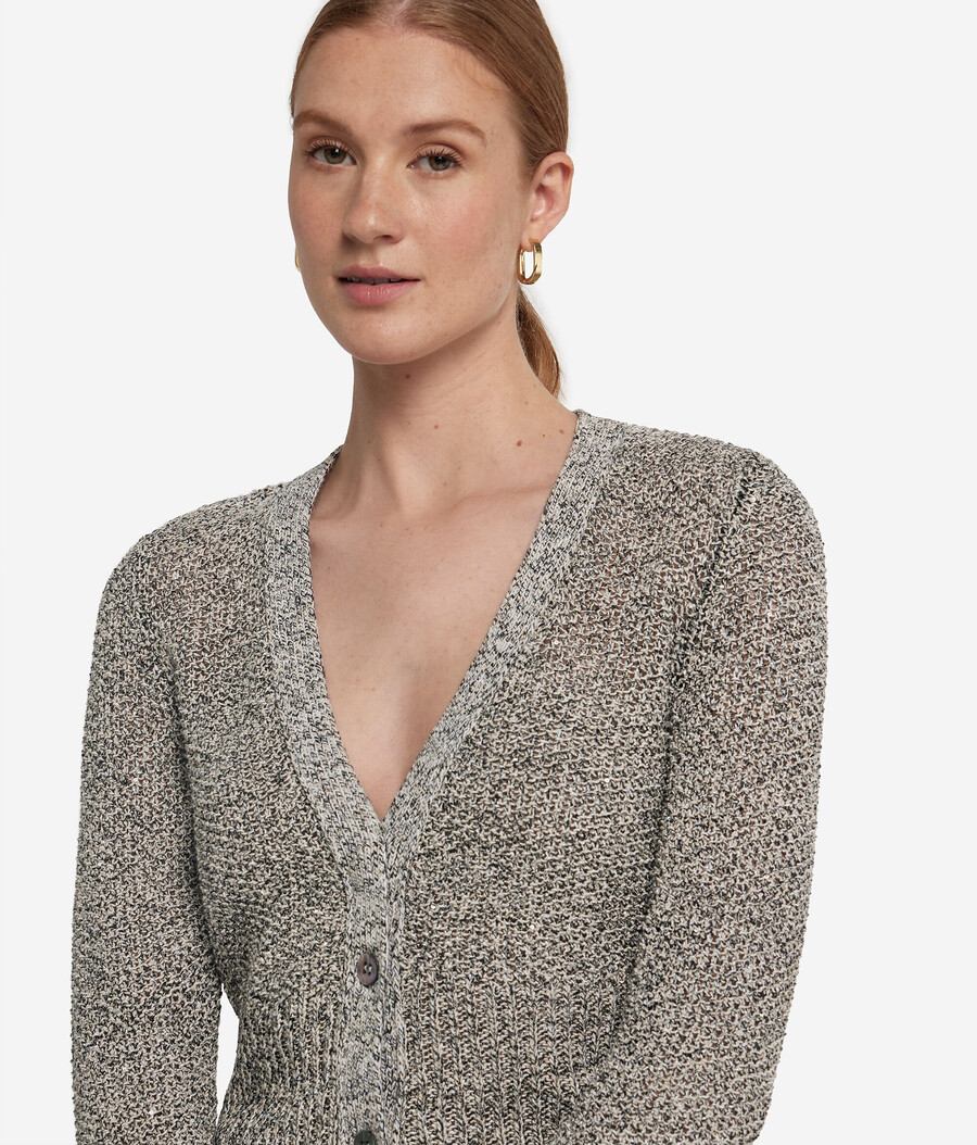 pailletten-strickjacke