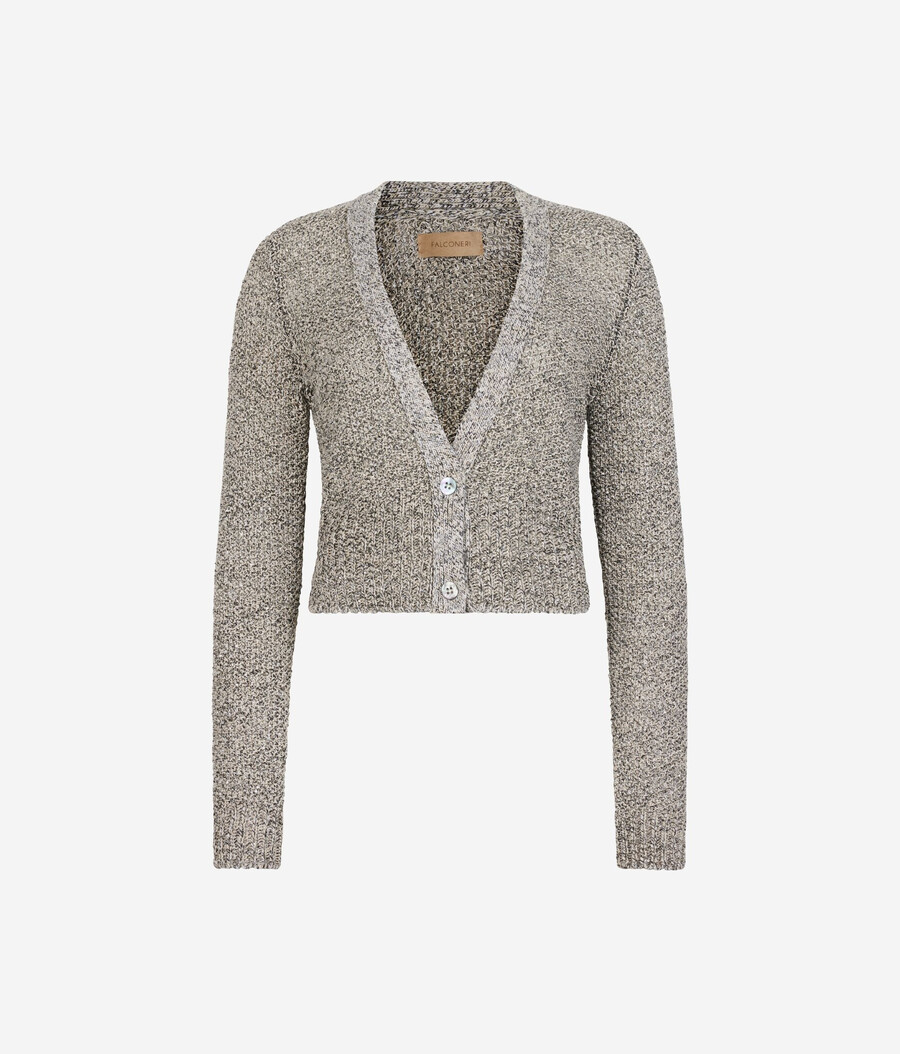 pailletten-strickjacke