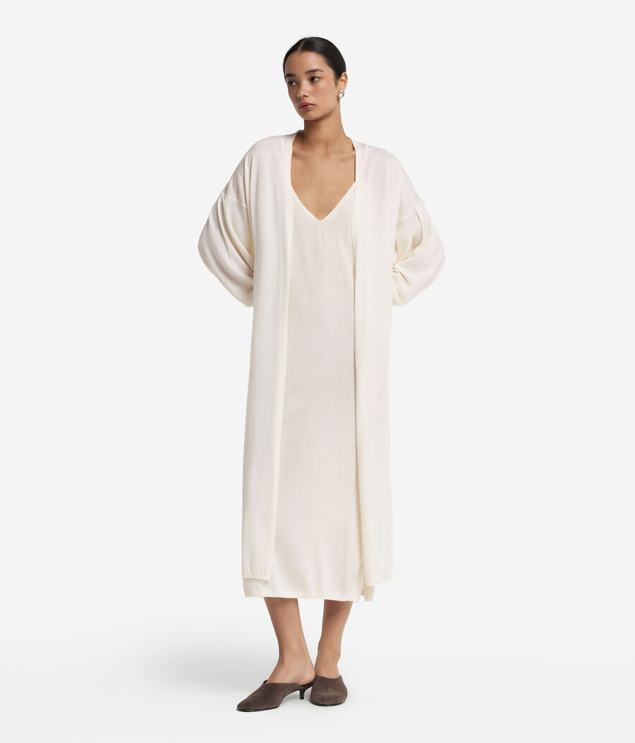 langer ultrafeiner kaschmir-cardigan