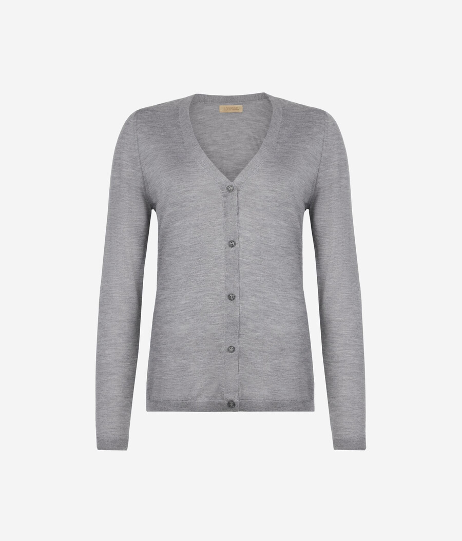 feiner kaschmir-cardigan mit v-ausschnitt