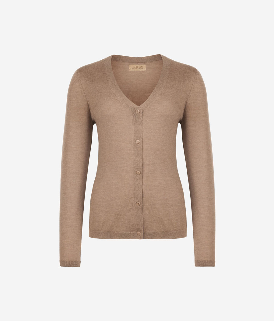 feiner kaschmir-cardigan mit v-ausschnitt