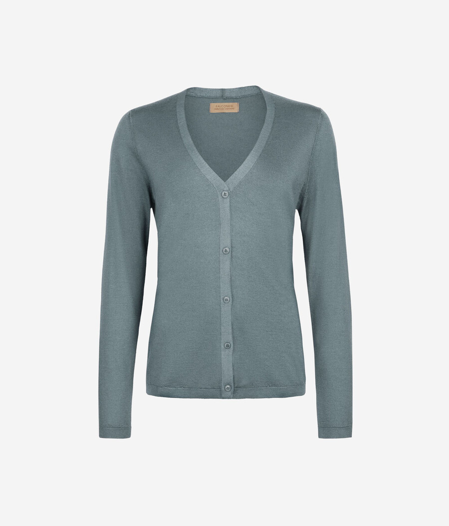 feiner kaschmir-cardigan mit v-ausschnitt