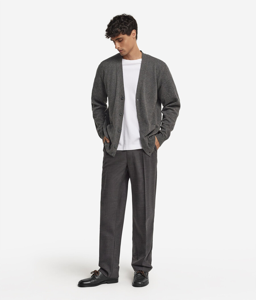 ultraweicher kaschmir-cardigan mit knöpfen