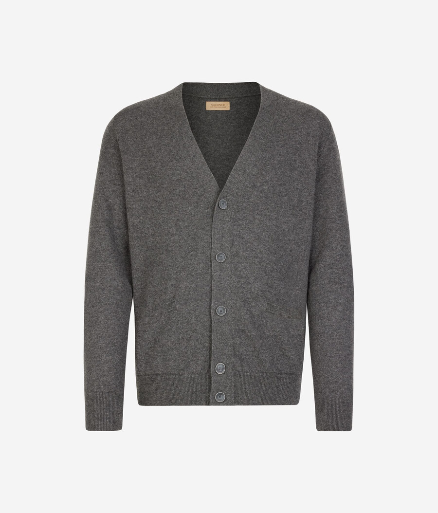 ultraweicher kaschmir-cardigan mit knöpfen
