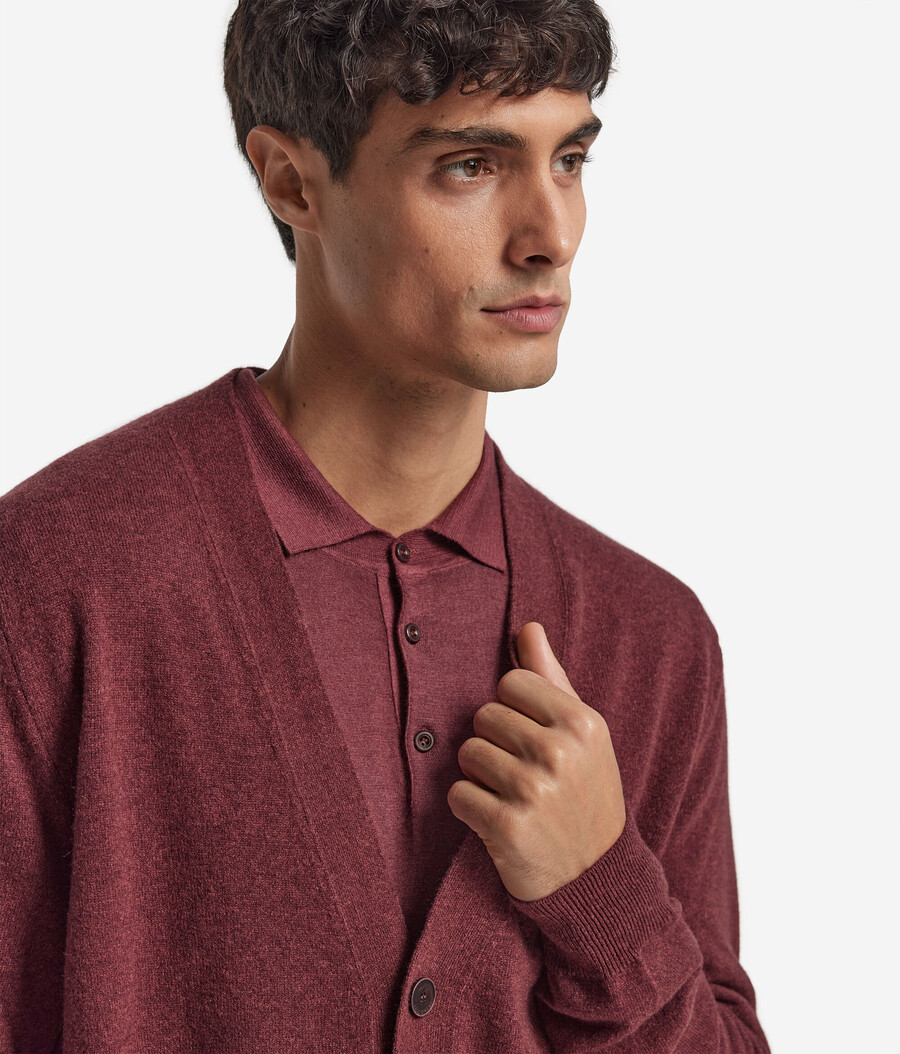 ultraweicher kaschmir-cardigan mit knöpfen