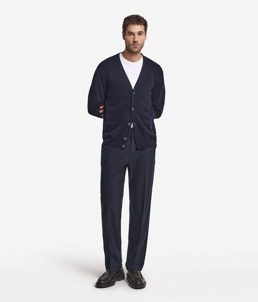 ultraweicher kaschmir-cardigan mit knöpfen