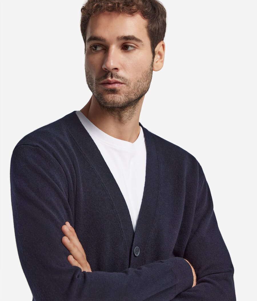 ultraweicher kaschmir-cardigan mit knöpfen