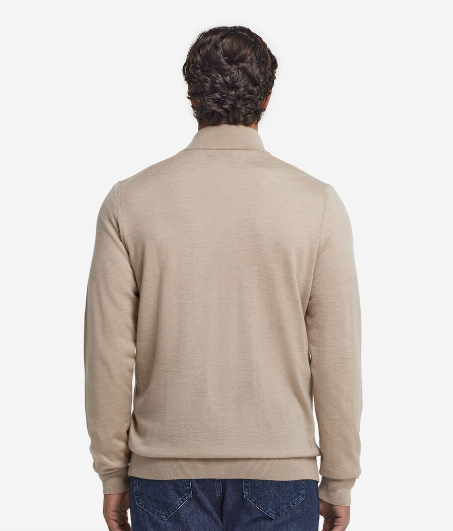 kaschmir-strickjacke mit reißverschluss