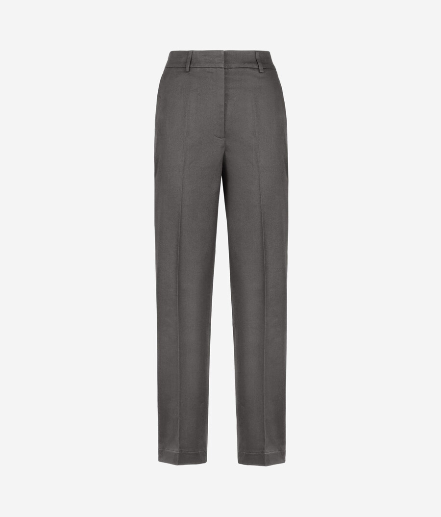 zigarettenhose aus baumwolle und kaschmir