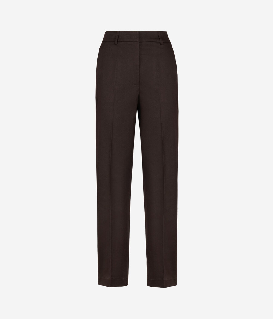 zigarettenhose aus baumwolle und kaschmir