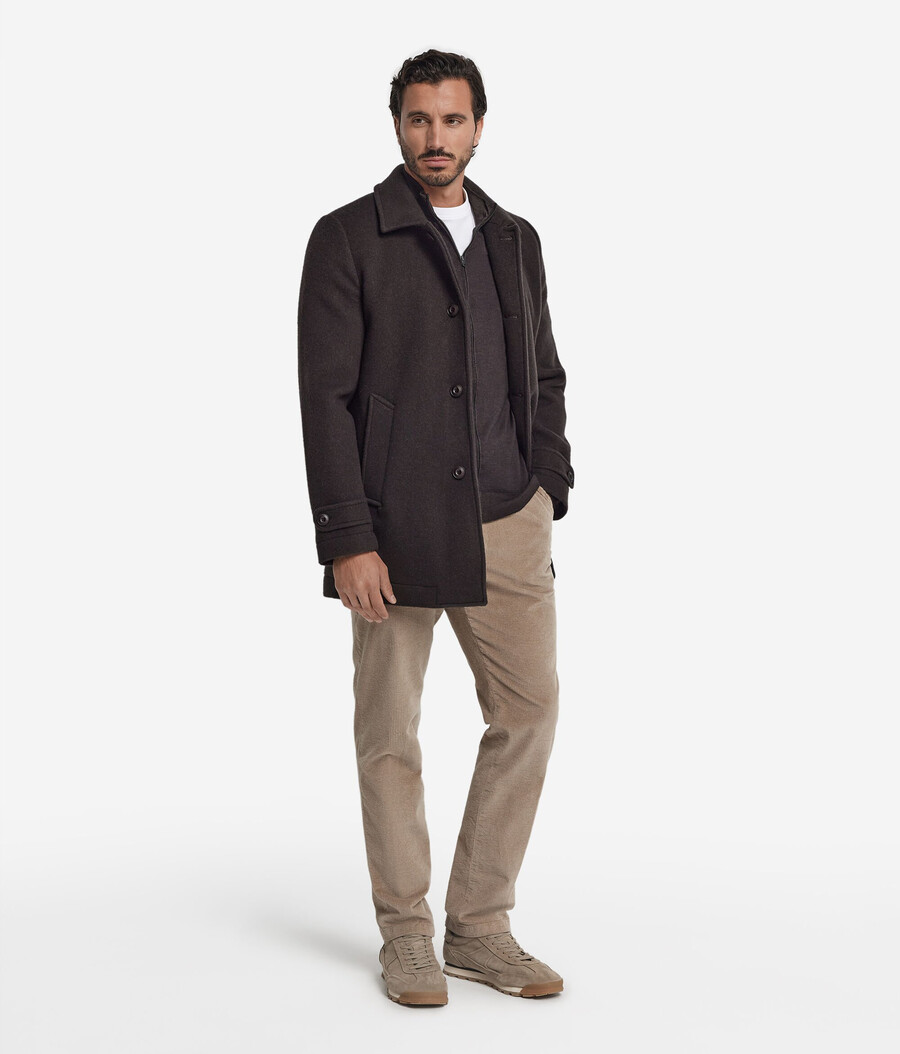 einreihiger kaschmir-peacoat