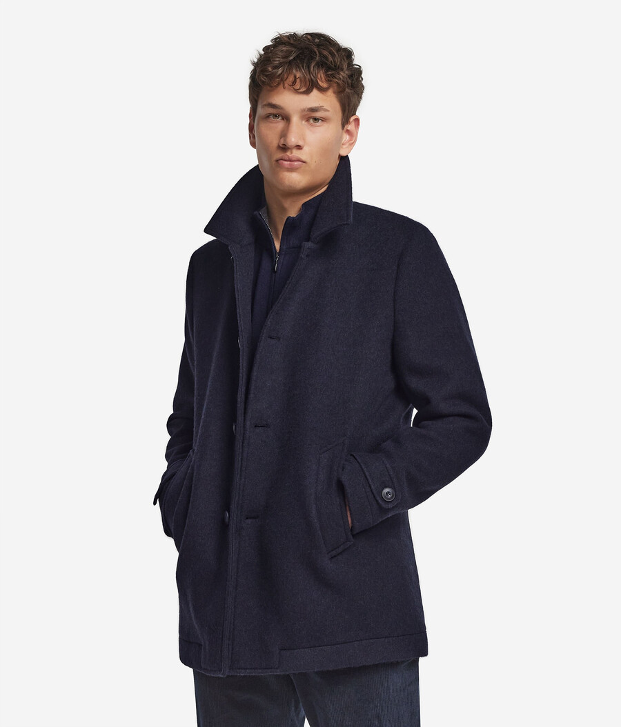einreihiger kaschmir-peacoat
