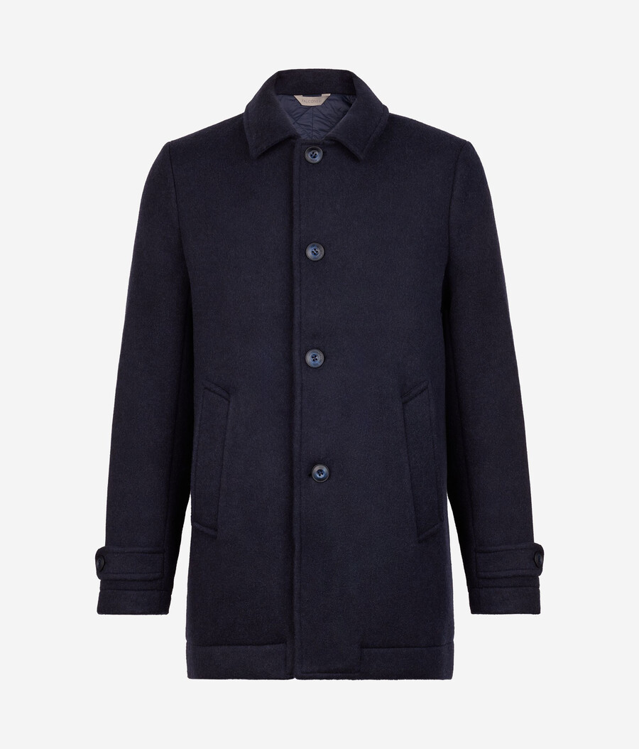 einreihiger kaschmir-peacoat