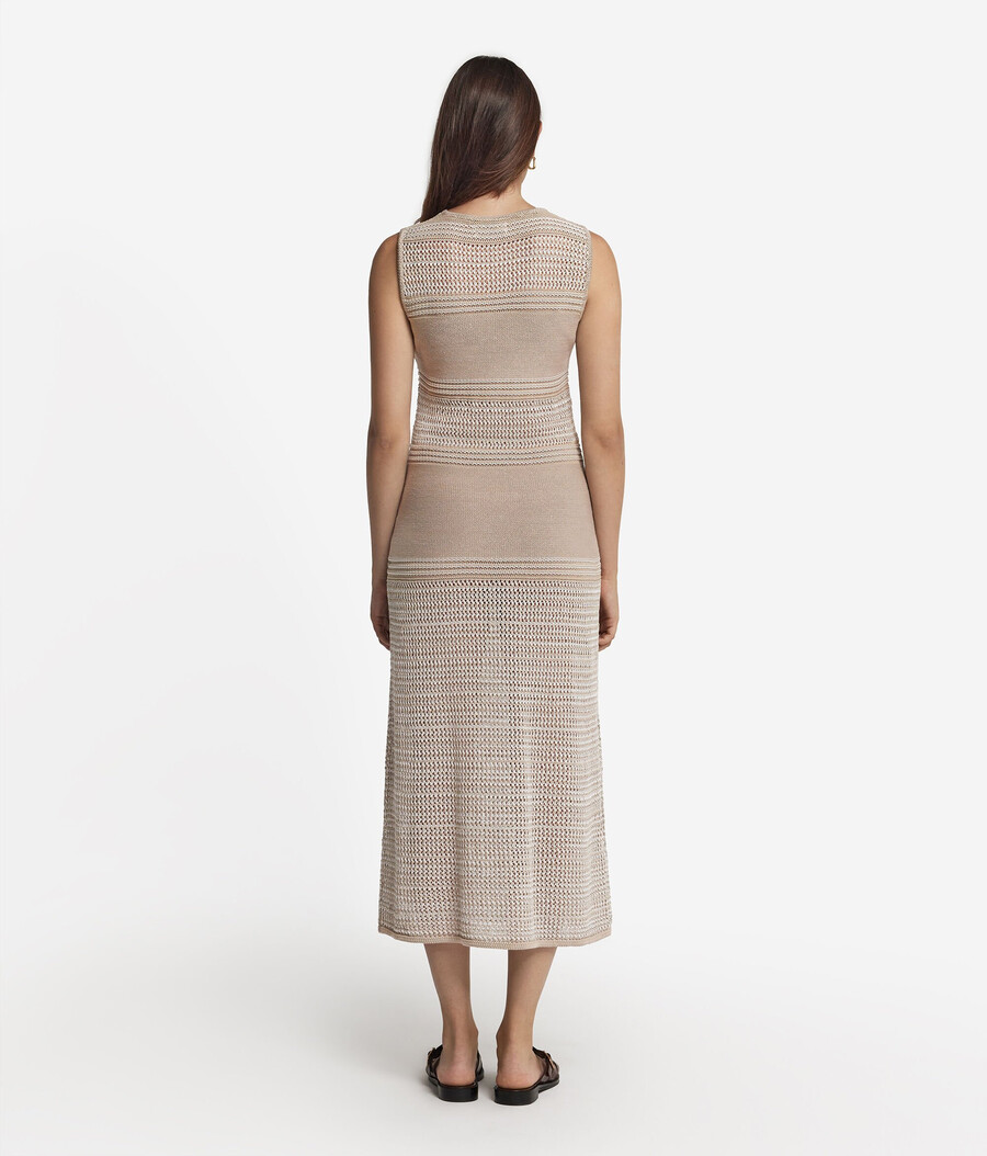 kleid aus baumwoll- und leinenkord