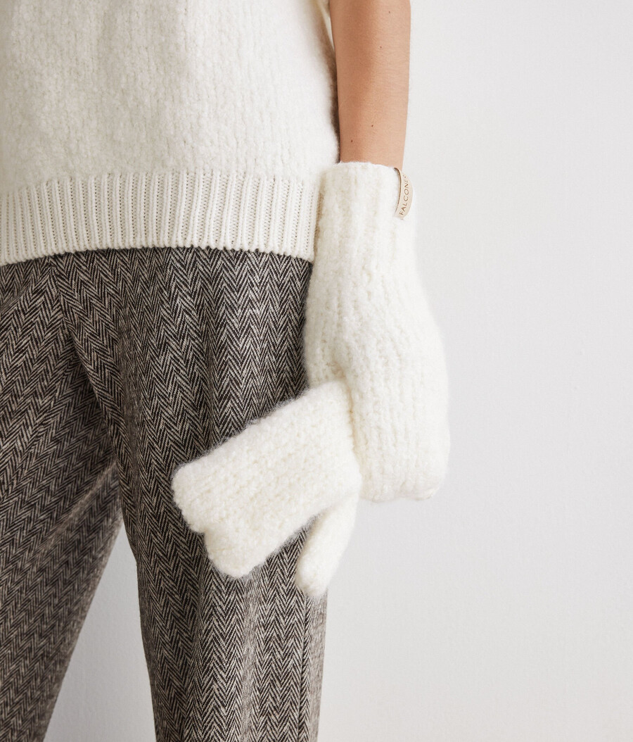 ultraweiche fäustlinge aus kaschmir und bouclé