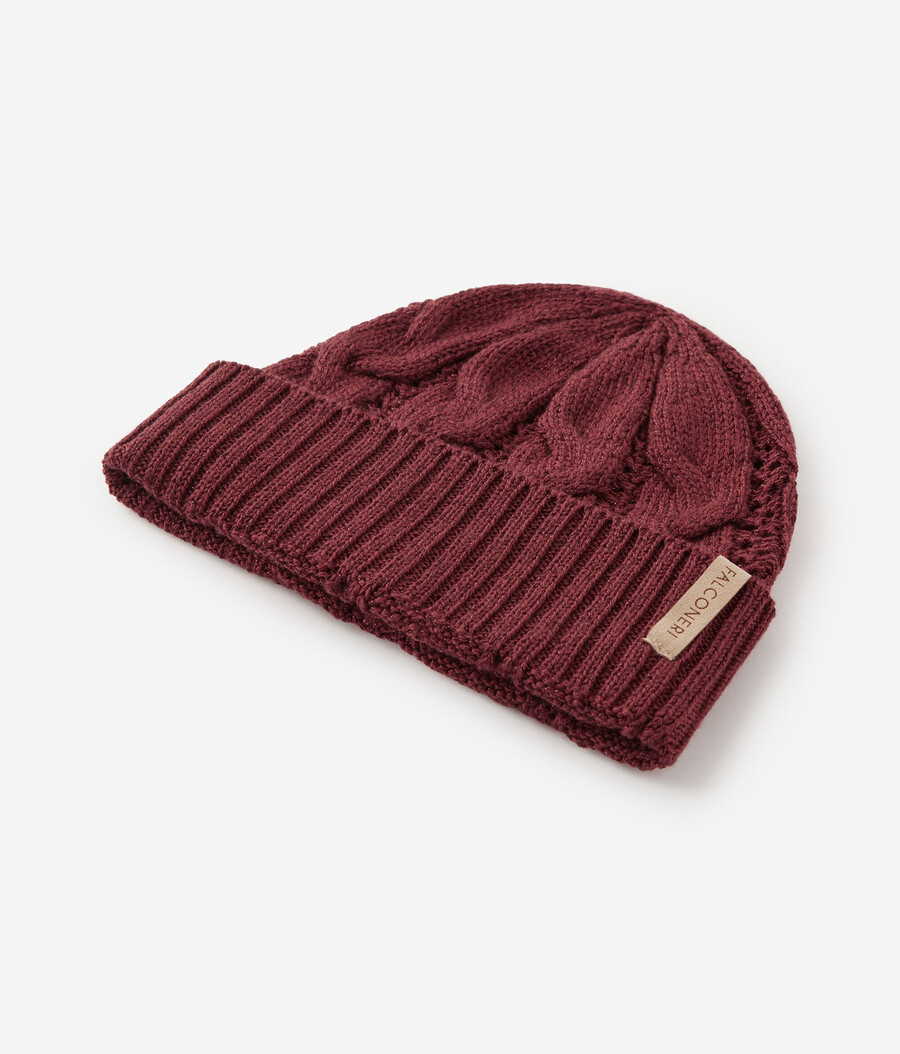 lamé-woll-zopfstrickmütze