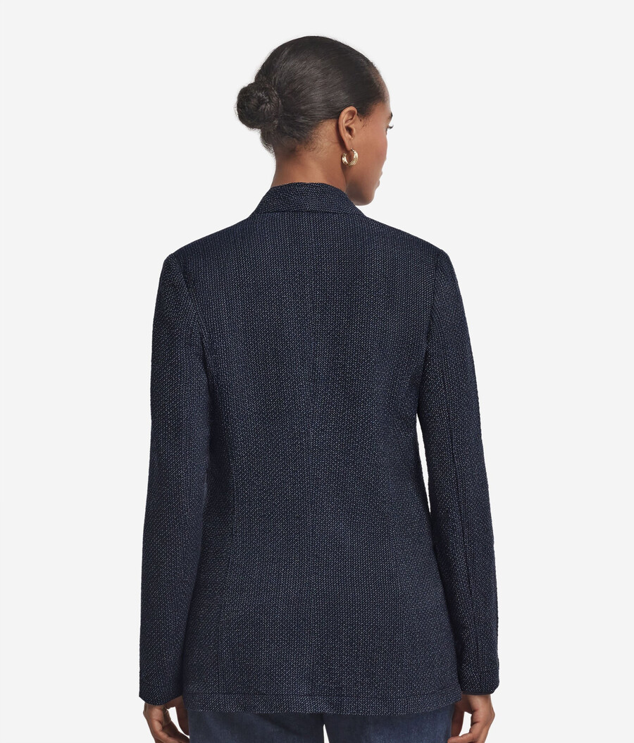 maskulin inspirierte mouliné-jacke