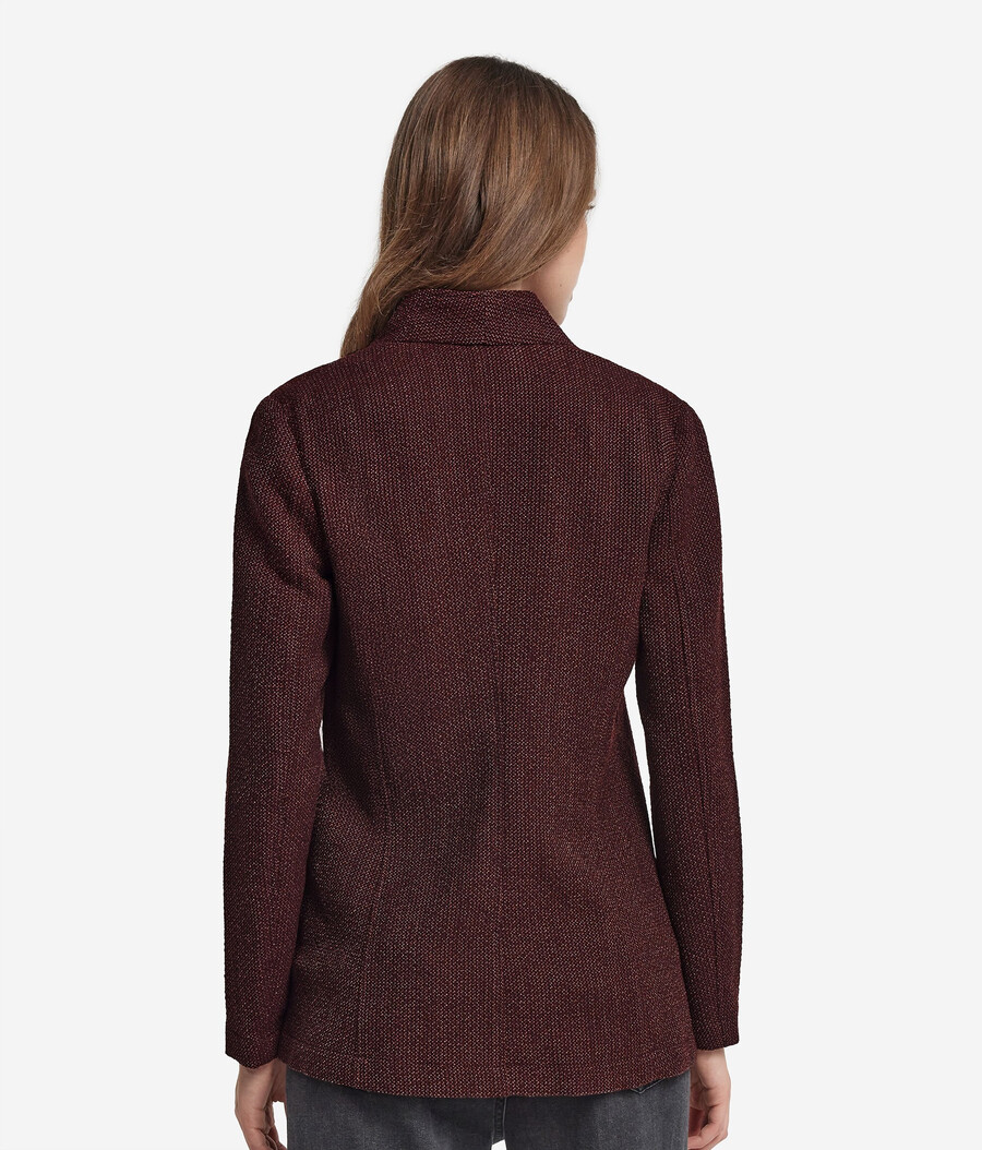 maskulin inspirierte mouliné-jacke