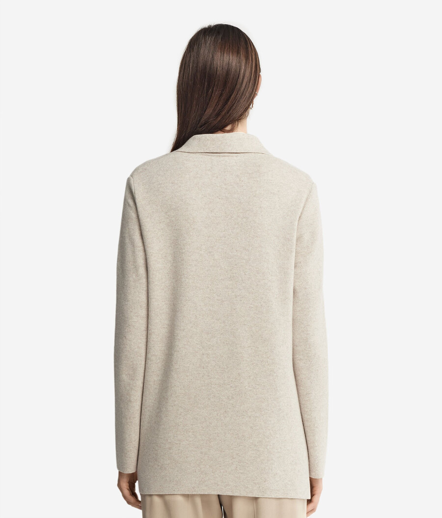 doppelreihige ultraweiche kaschmirjacke