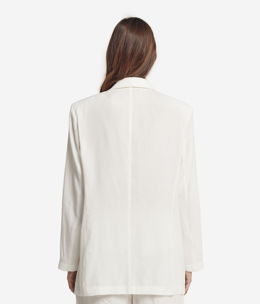 blazer aus leinen-viskose