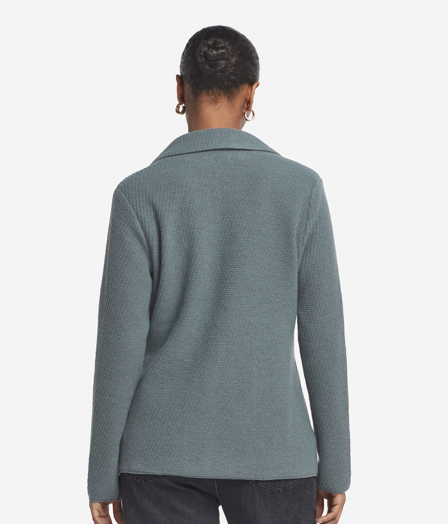 woll- und kaschmirjacke mit revers
