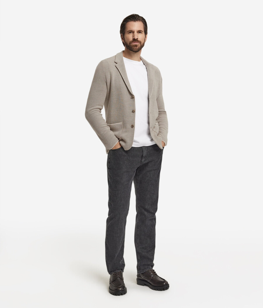 piqué-jacke