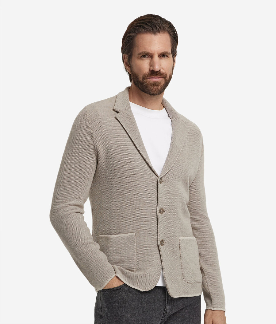 piqué-jacke