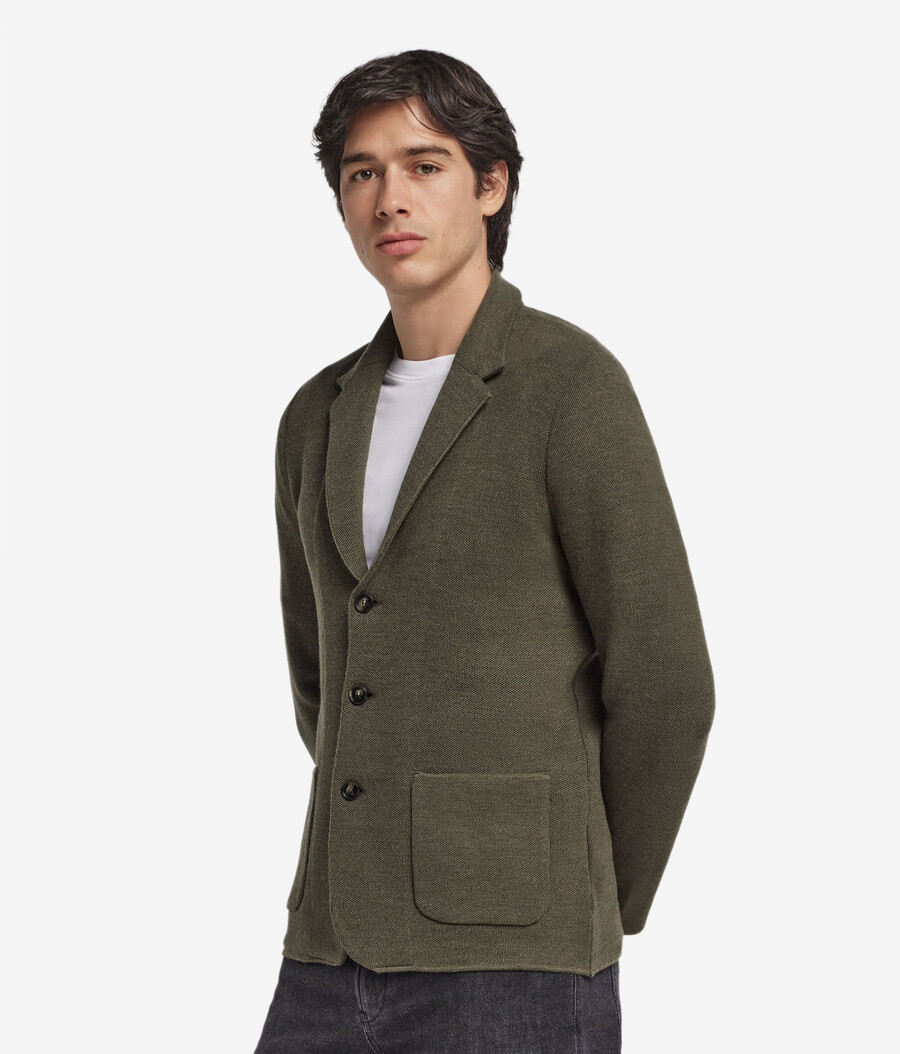 piqué-jacke