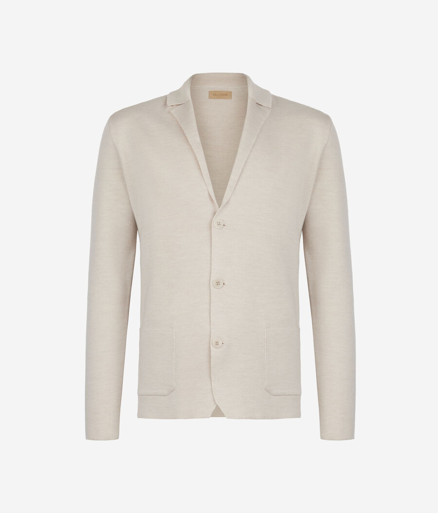 wolljacke mit milano-rippstrick