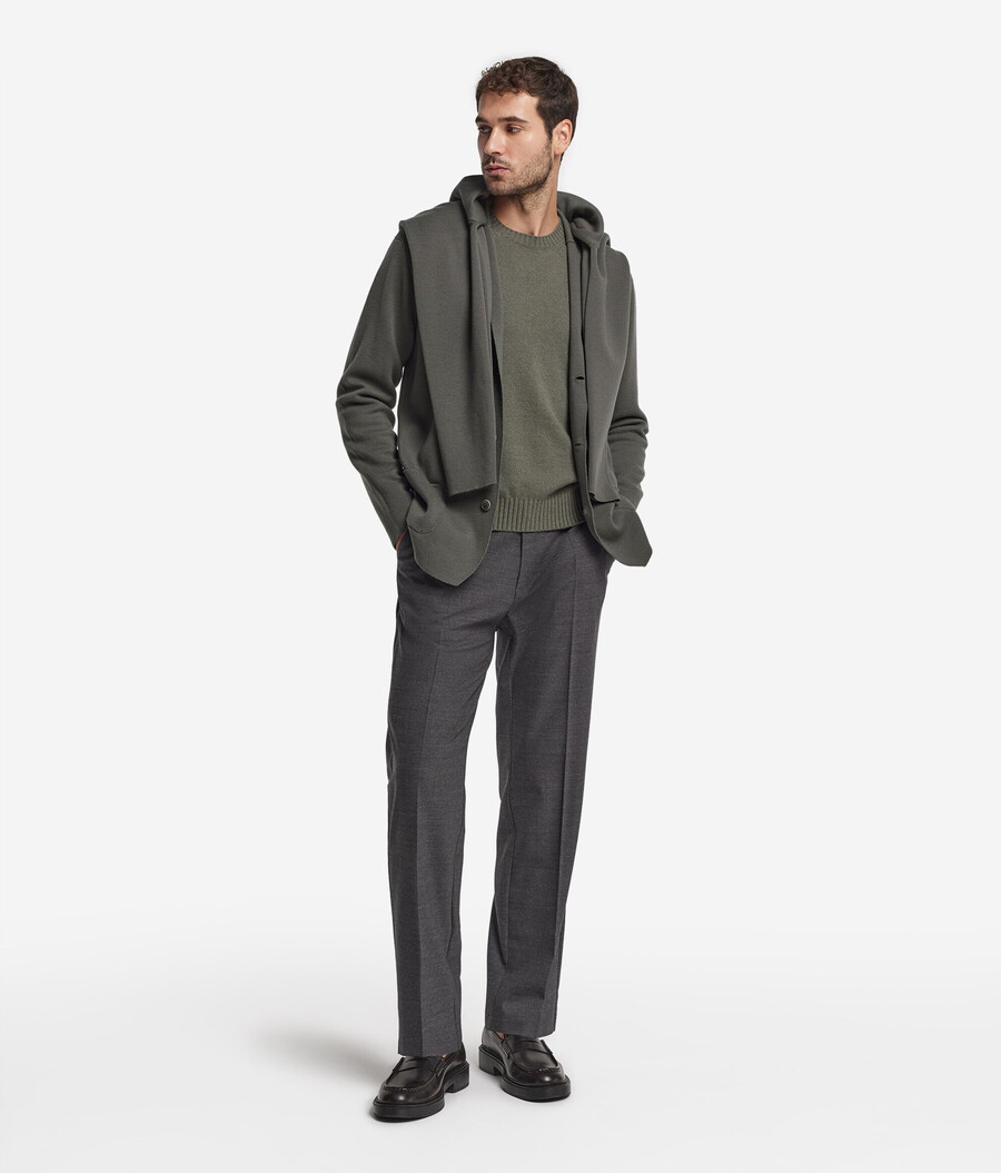 wolljacke mit milano-rippstrick
