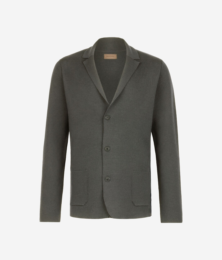 wolljacke mit milano-rippstrick