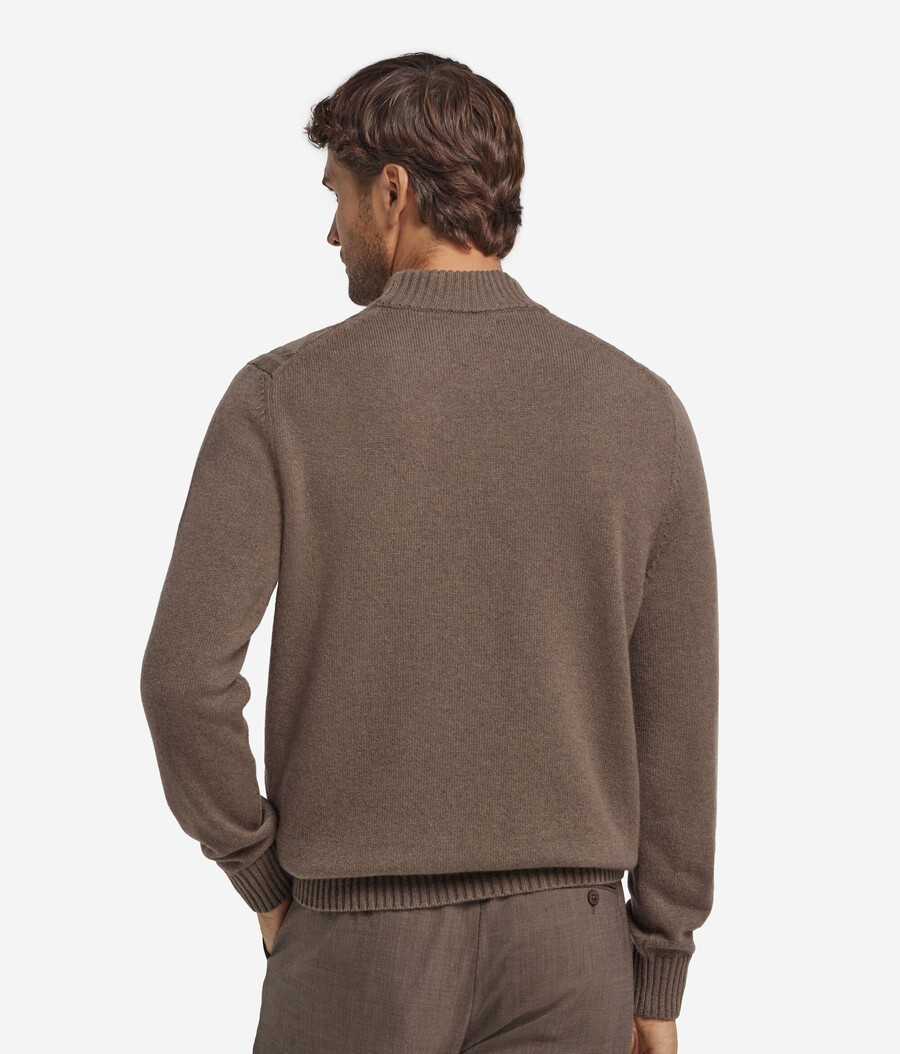 rollkragenpullover mit fischermotiv aus ultraweichem kaschmir