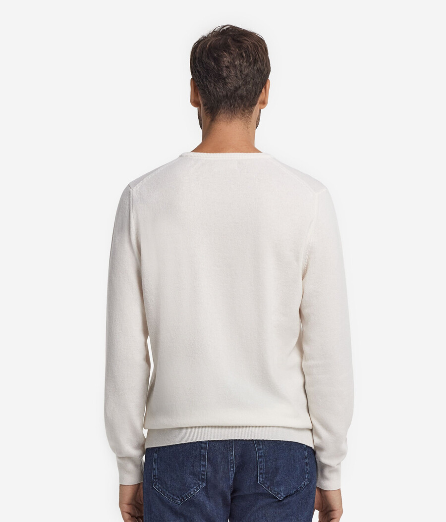 ultraweicher kaschmirpullover mit rundhalsausschnitt