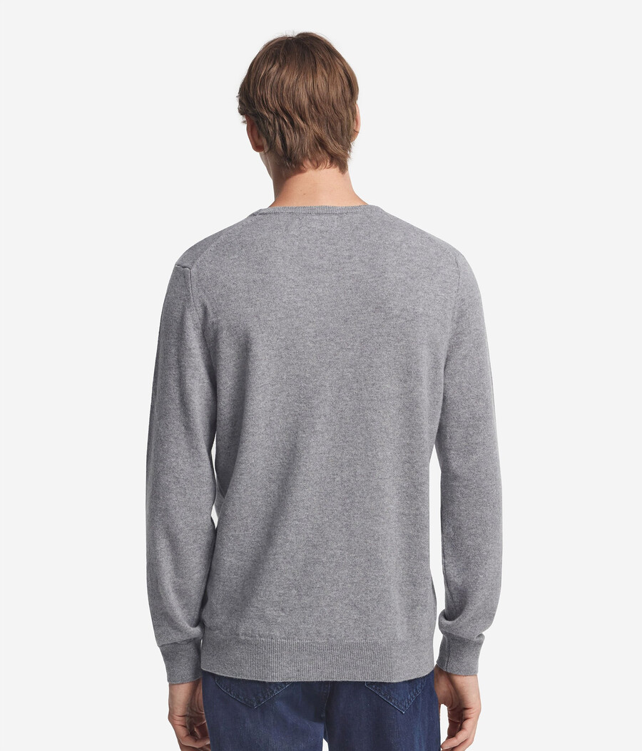 ultraweicher kaschmirpullover mit rundhalsausschnitt