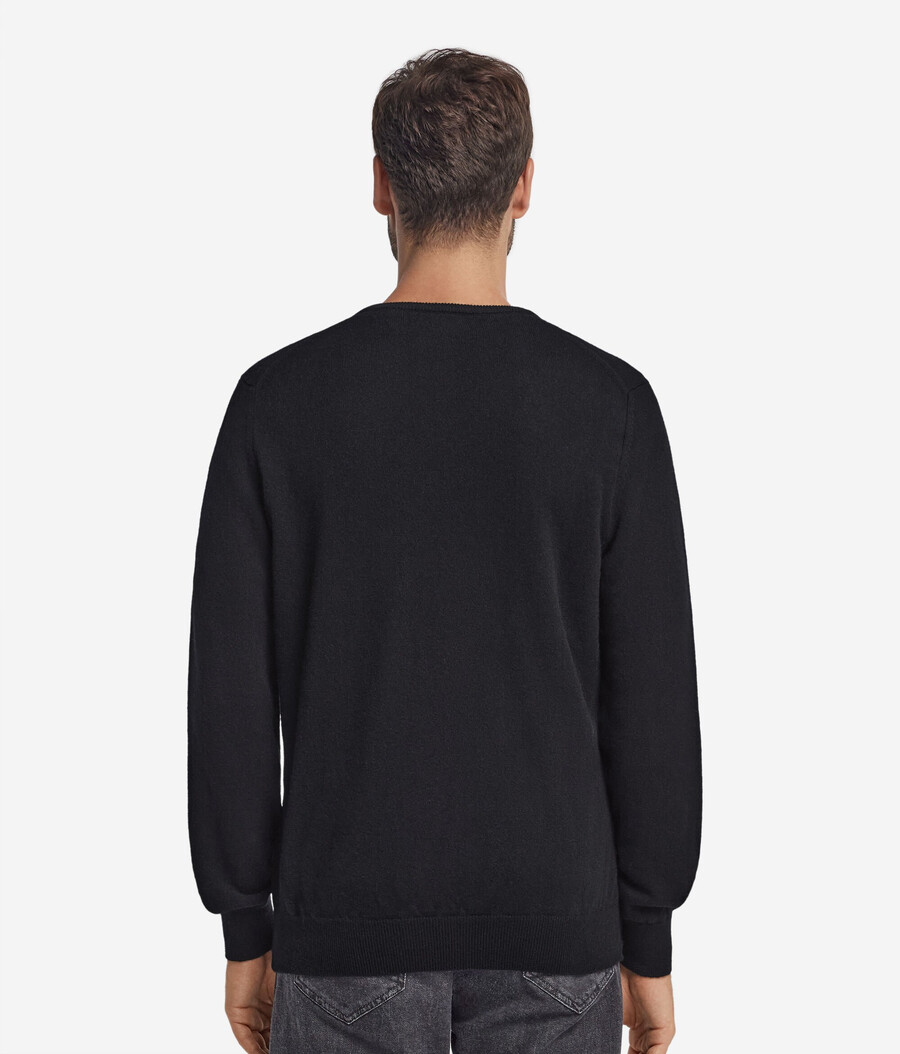 ultraweicher kaschmirpullover mit rundhalsausschnitt