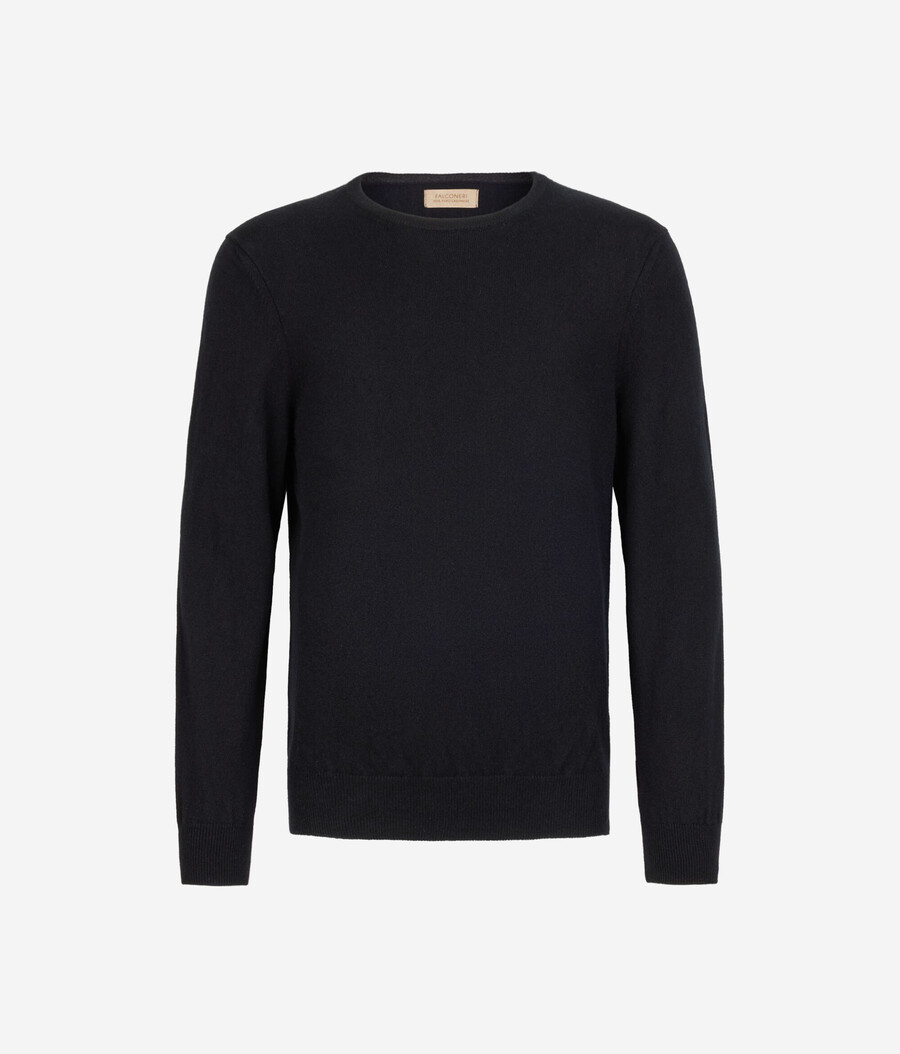 ultraweicher kaschmirpullover mit rundhalsausschnitt