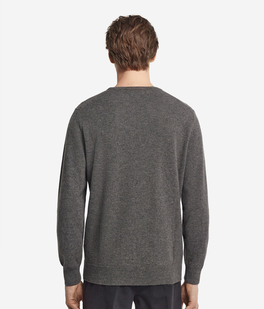 ultraweicher kaschmirpullover mit rundhalsausschnitt