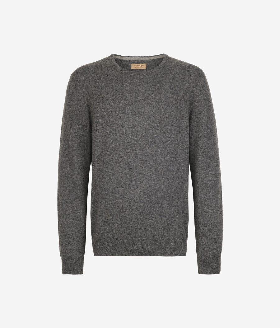 ultraweicher kaschmirpullover mit rundhalsausschnitt