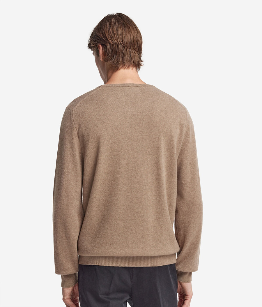 ultraweicher kaschmirpullover mit rundhalsausschnitt