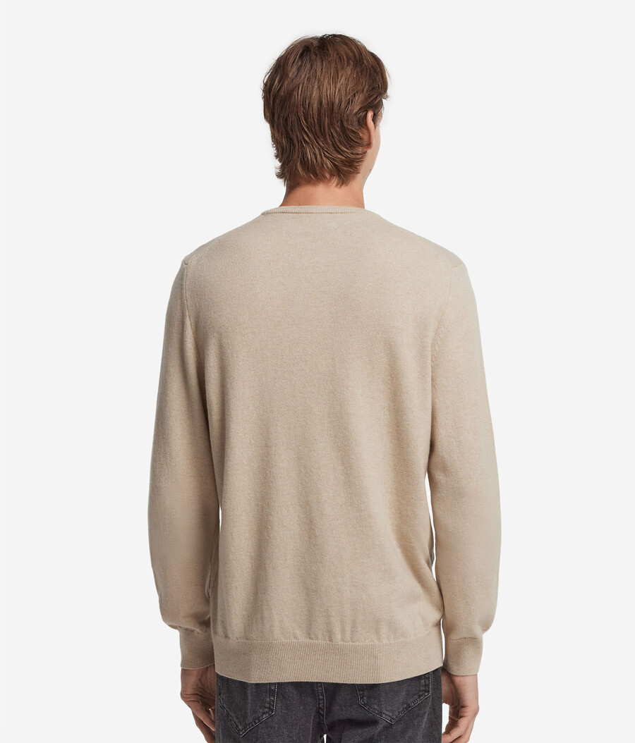 ultraweicher kaschmirpullover mit rundhalsausschnitt