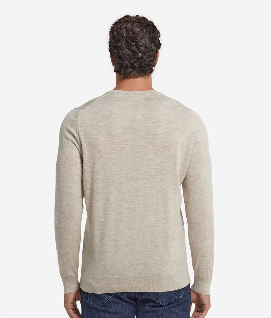 rundhals-pullover aus ultrafeinem kaschmir