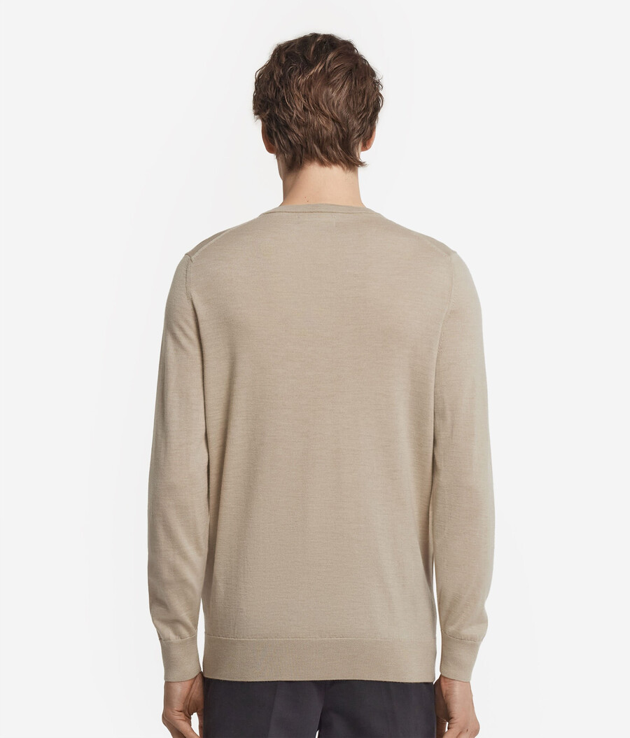 rundhals-pullover aus ultrafeinem kaschmir