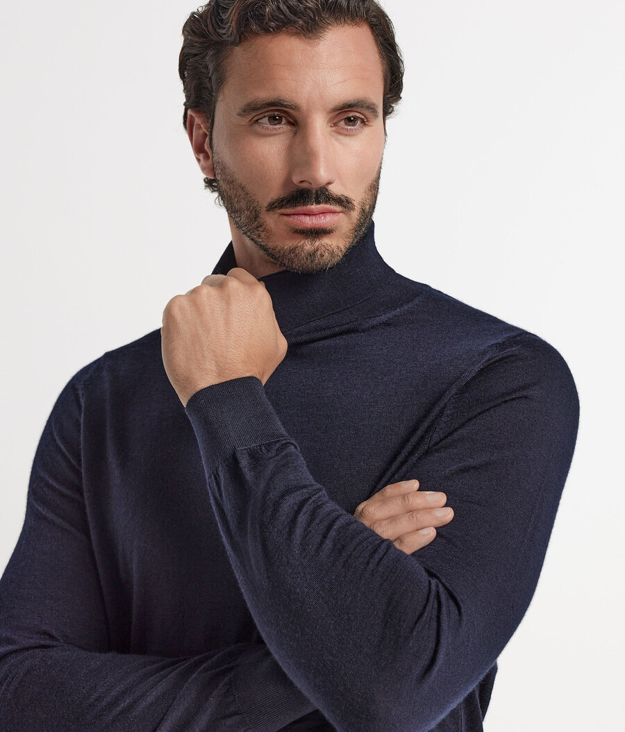 ultrafeiner kaschmir-rollkragenpullover