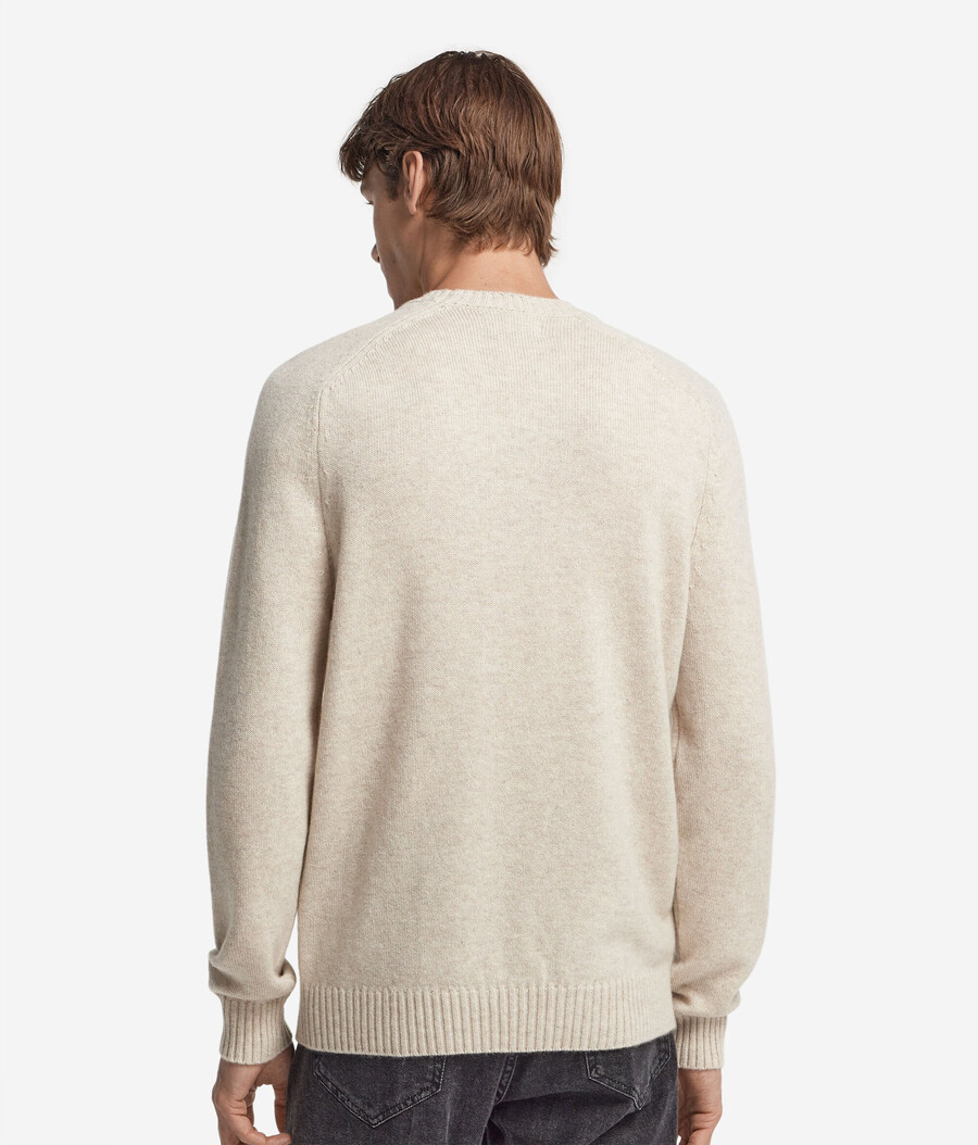 ultraweicher kaschmirpullover mit rundhalsausschnitt