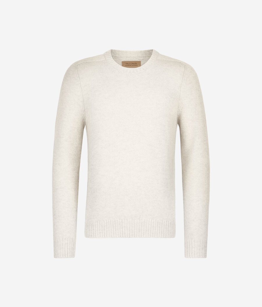 ultraweicher kaschmirpullover mit rundhalsausschnitt