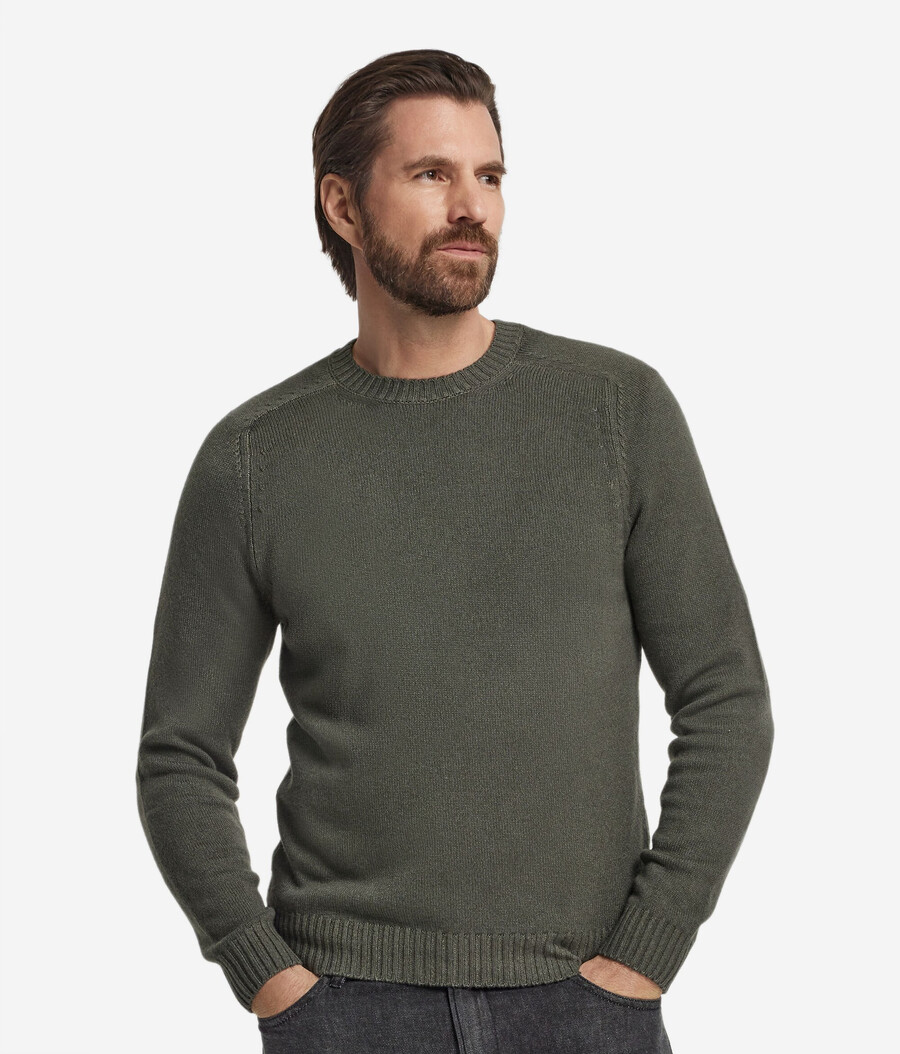 ultraweicher kaschmirpullover mit rundhalsausschnitt