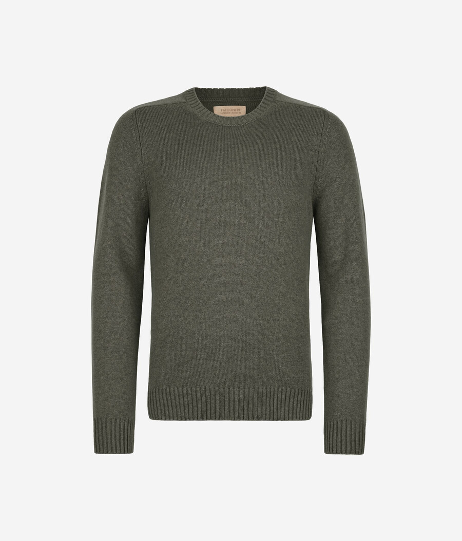 ultraweicher kaschmirpullover mit rundhalsausschnitt