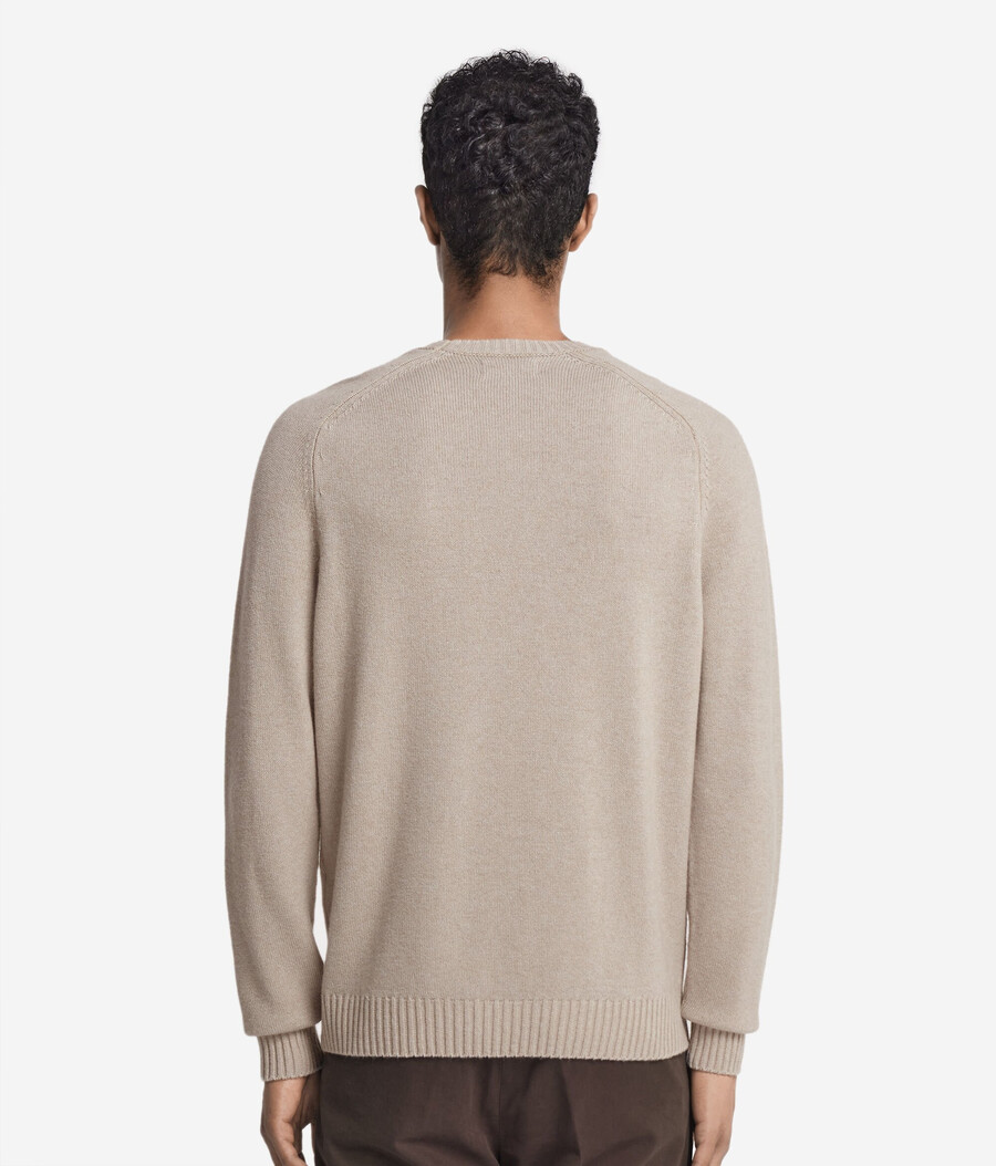ultraweicher kaschmirpullover mit rundhalsausschnitt